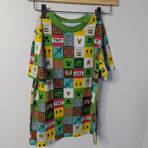 Minecraft‎ Kids Sleep Shirt Pajama Top, Size M (8/10)